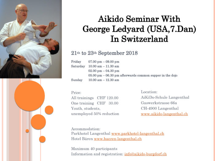 George Ledyard Aikido Seminar in Bern